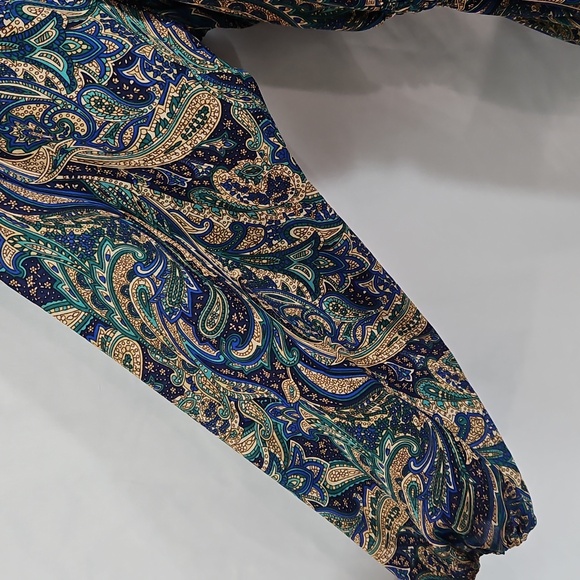 Anthropologie Boemo Hippie Flowly Long Sleeve Paisley Maxi Dress Size Small - Picture 4 of 10